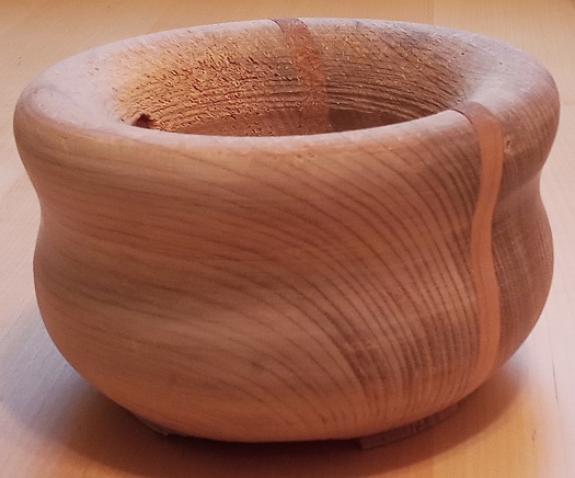 Maple and cherry bowl